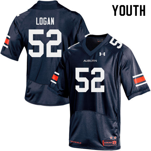 Auburn Tigers Youth Russ Logan #52 Navy Under Armour Stitched College 2019 NCAA Authentic Football Jersey DME2674QX